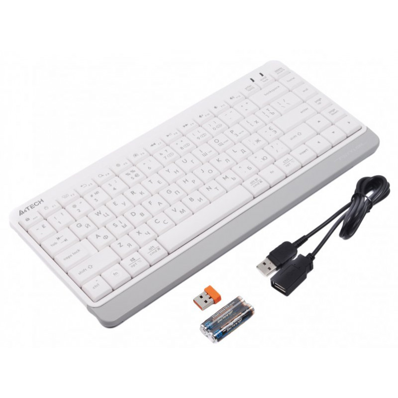 Клавіатура A4Tech Fstyler FBK11 (White), USB, колір