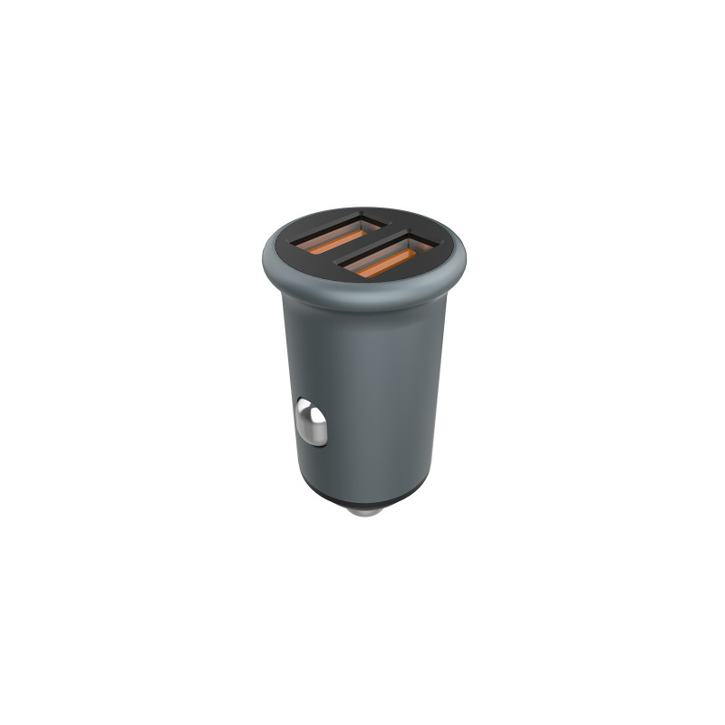 Авто зарядний пристрій Colorway 2USB Quick Charge 3.0 (36W) Gray (CW-CHA036Q-GR)