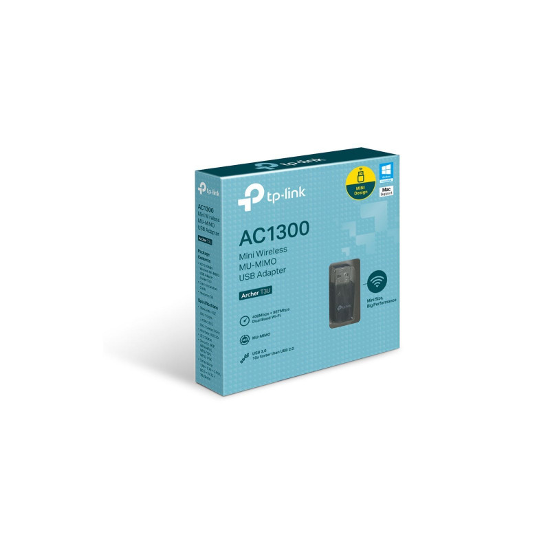 WiFi-адаптер TP-LINK Archer T3U AC1300 USB3.0 MU-MIMO mini ARCHER-T3U
