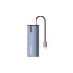 USB хаб (док-станція) СolorWay USB-C 5-в-1 Type C PD 100W/USB3.0х3/HDMI 4К