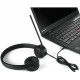 Гарнітура ПК стерео On-ear Lenovo Analog Headset, mini-jack, 1.2м, чорний 4XD0K25030