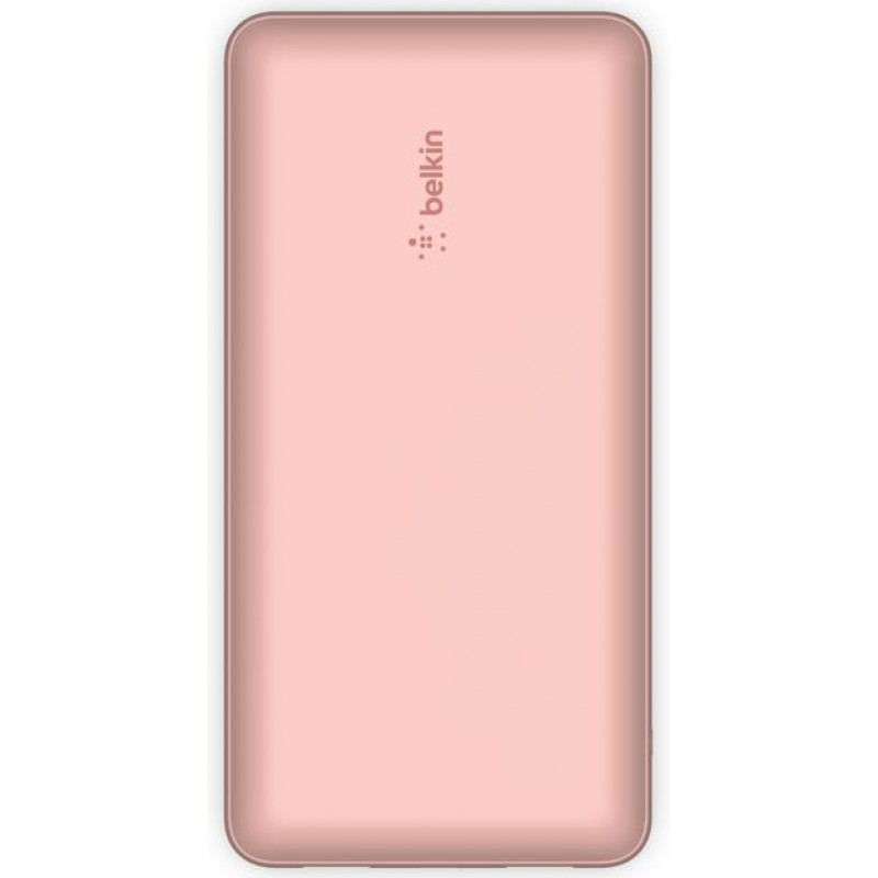 Акумулятор портативний Power Bank Belkin 20000мА·год, 2хUSB-A/USB-C, рожевий BPB012BTRG