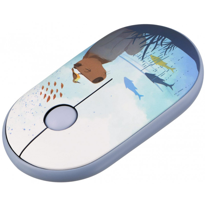 Миша 2Е MF300 CAPYBARA:SWIM Silent WL BT, синій