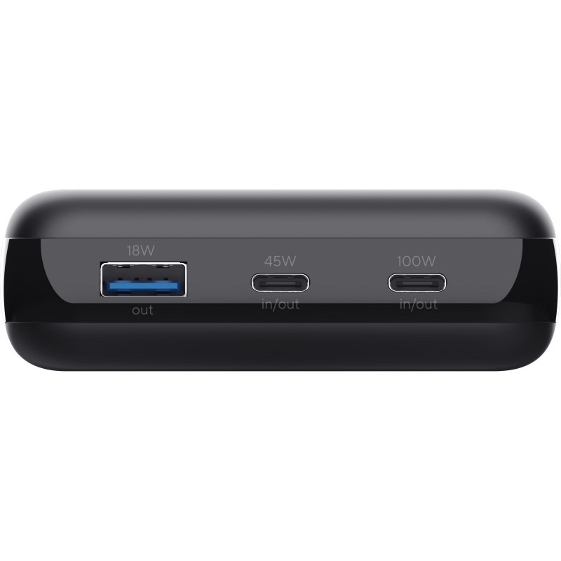 Акумулятор портативний літій-іонний power bank Trust Laro, 20000 мА·год, чорний 25240_TRUST