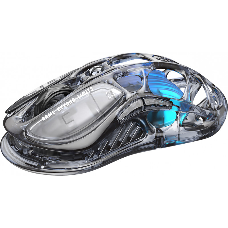 Миша GravaStar Mercury M2, BT/WL/USB-A, RGB, чорно-прозорий GRAVASTARM2_XTAL_BLK