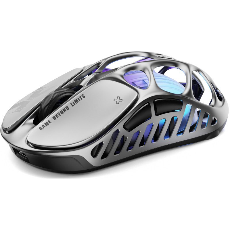 Миша GravaStar Mercury X Pro, 8K, BT/WL/USB-A, RGB, сірий GSXPRO_GRY