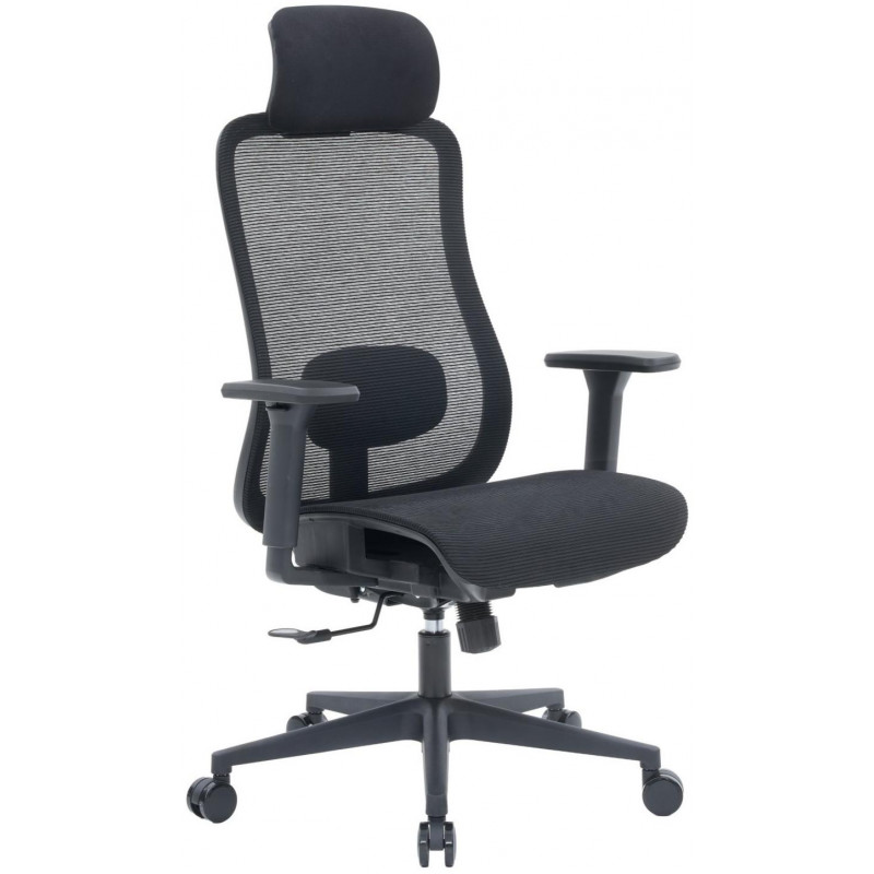 Крісло офісне OfficePro Wave OC670-B-B-B