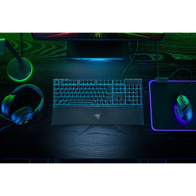 Клавіатура Razer Ornata V3 X 104key, USB-A, EN/UK, RGB, чорний RZ03-04471900-R371