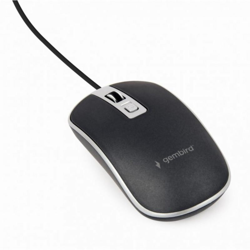 Миша MUS-4B-06-WS USB, чорно-сiра
