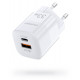Мережевий зарядний пристрій Choetech PD5006-EU-WH, USB-A/USB-С