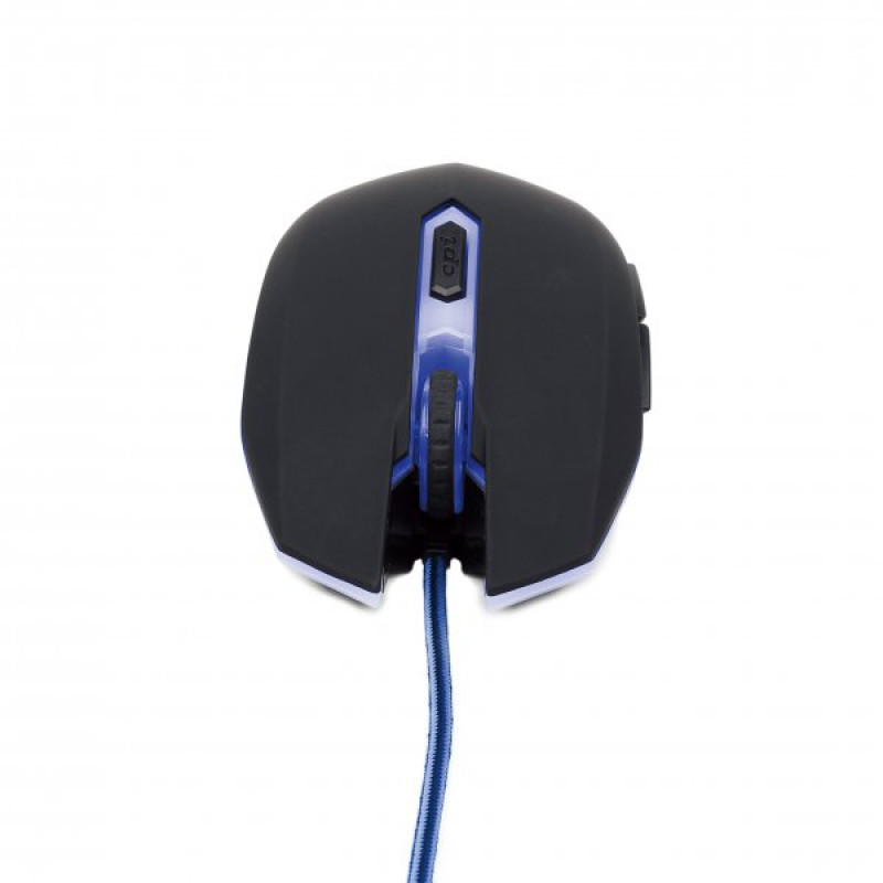 Ігрова миша Gembird MUSG-001-B, USB інтерфейс, синій