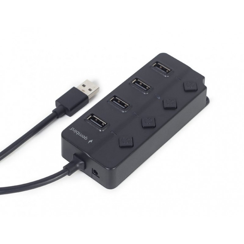 Хаб Gembird UHB-U2P4P-01 на 4 порти USB 2.0