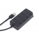 Хаб Gembird UHB-U2P4P-01 на 4 порти USB 2.0