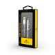 Кабель Cablexpert CC-USB2-AM8PmB-1M-SV, USB 2.0 AM-папа/Lightning+mUSB, 1.0 м.