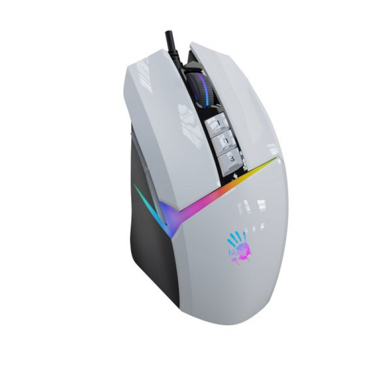 Миша ігрова A4Tech W60 Max Bloody, колір білий+чорний, Bloody