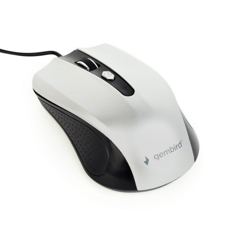 Миша Gembird MUS-4B-01-BS, USB, чорно-сріблястий