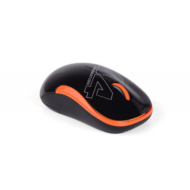 Миша A4-G3-300N USB V-Track,1000dpi, чорний + помаранчевий
