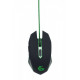 Ігрова миша Gembird MUSG-001-G, USB інтерфейс, зелений
