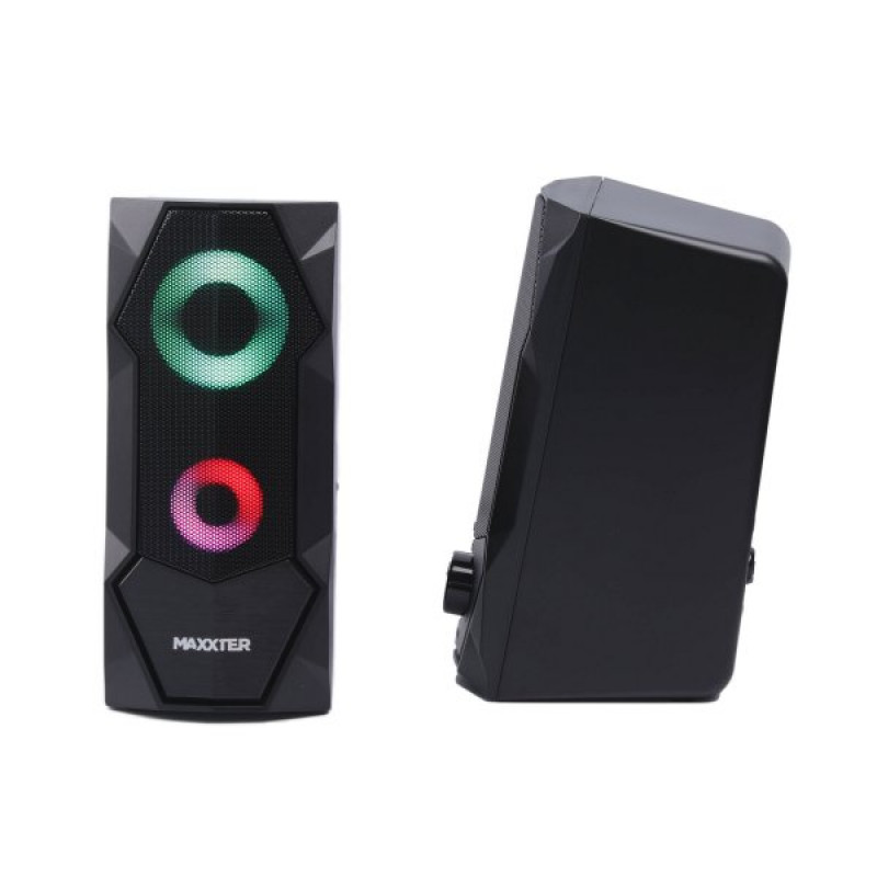 Колонки акустичні CSP-U002RGB USB живлення, RGB підсвічування, чорний