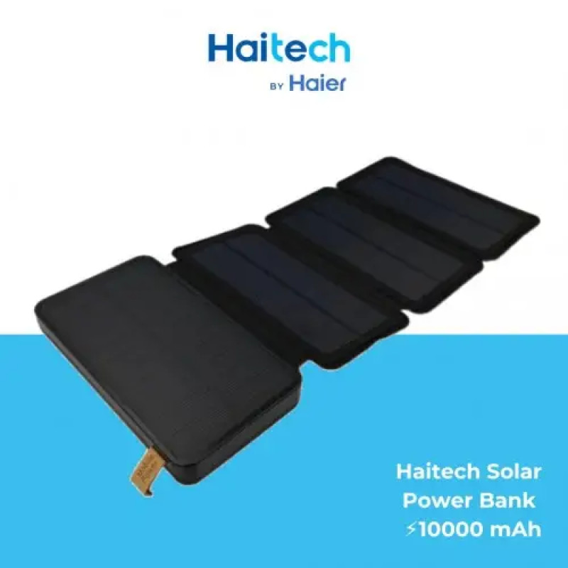 Зовнішній акумулятор Haitech HPB-S4 (10000mAh, сонячні батареї, захист від вологи)