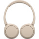 Навушники On-ear Sony BT 5.2, SBC, AAC, Wireless, Бежевий WHCH520C.CE7