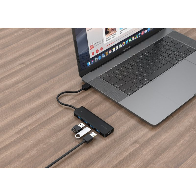 Хаб Gembird UHB-U3P4P-02 на 4 порти USB 3.1