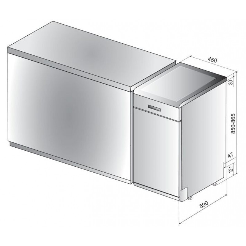 Посудомийна машина Whirlpool WSFO3O23PF