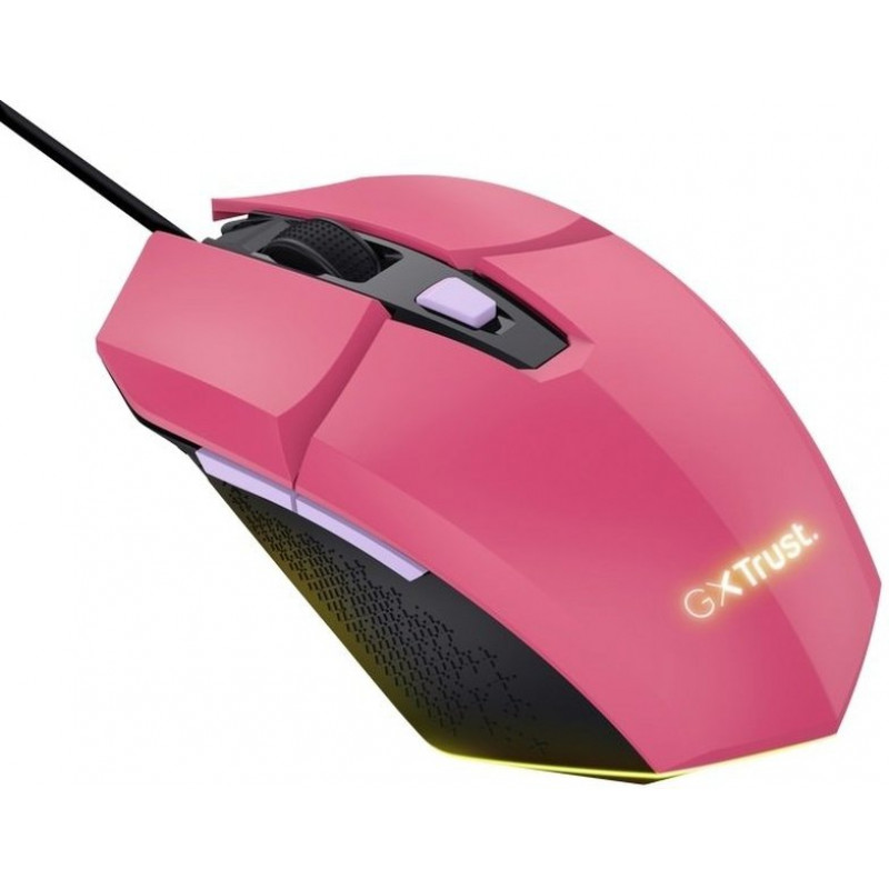 Миша Trust GXT 109 FELOX, RGB, USB-A, Рожевий 25068_TRUST