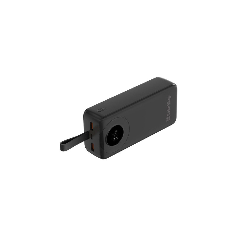Power Bank ColorWay 30 000 mAh EnergyPlus (USB QC3.0 + USB-C Power Delivery 22.5W) Black