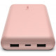 Акумулятор портативний Power Bank Belkin 20000мА·год, 2хUSB-A/USB-C, рожевий BPB012BTRG