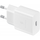 Зарядний пристрій мережевий Samsung 15Вт USB-С, кабель USB-C > USB-C, 1м, білий EP-T1510XWEGEU
