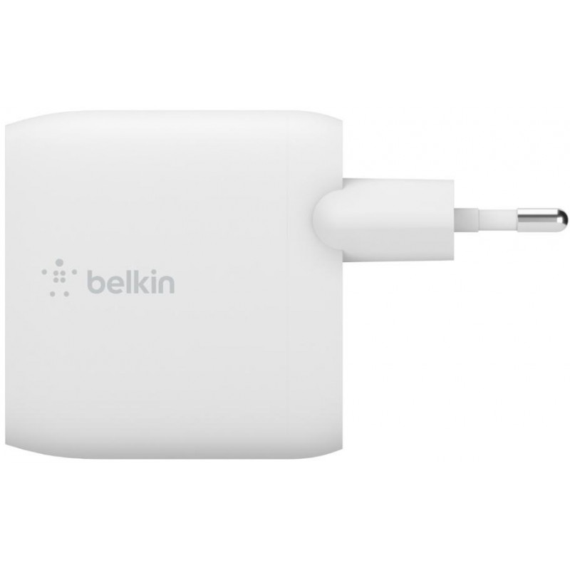 Зарядний пристрій мережевий Belkin 24Вт 2хUSB-A, білий WCB002VFWH