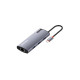 USB хаб (док-станція) СolorWay USB-C 6-в-1 Type C PD 100W/USB3.0х3/USB2.0/RJ45 CW-HUB03