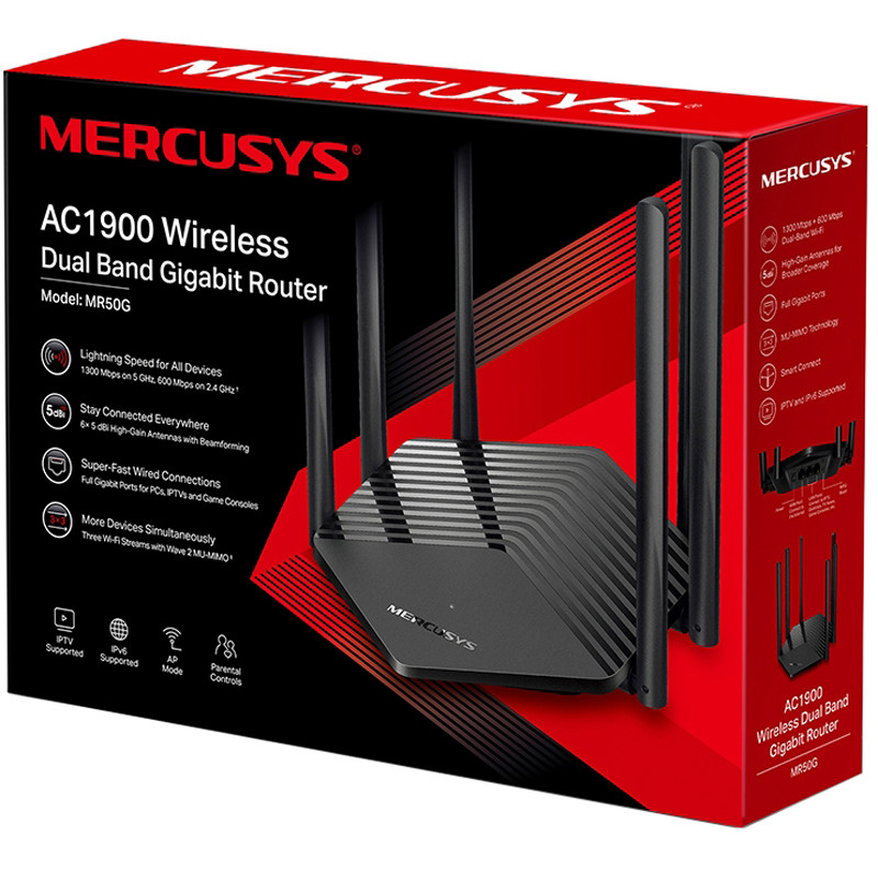 Маршрутизатор MERCUSYS MR50G AC1900