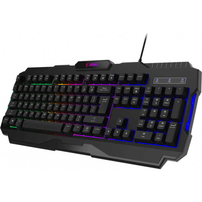 Клавіатура MSI FORGE GK100 104key, чорний S11-04UA221-HH9