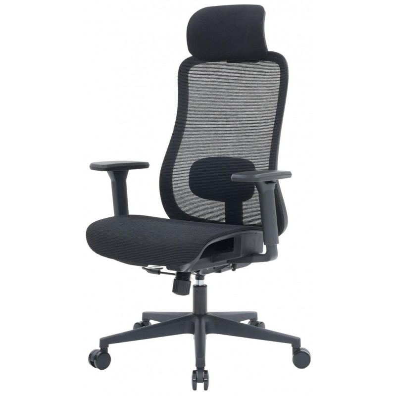 Крісло офісне OfficePro Wave OC670-B-B-B