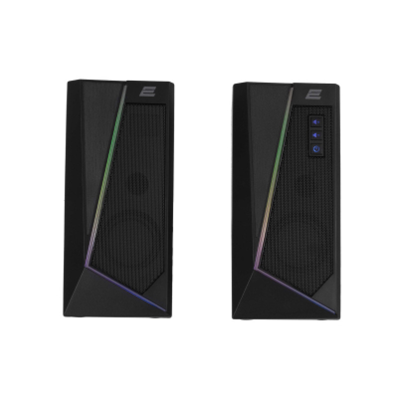Акустична система 2E PCS233 RGB, 2.0, USB, Black 2E-PCS233BK