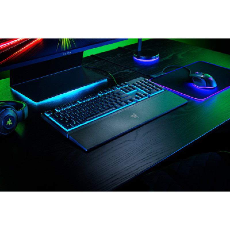 Клавіатура Razer Ornata V3 X 104key, USB-A, EN/UK, RGB, чорний RZ03-04471900-R371