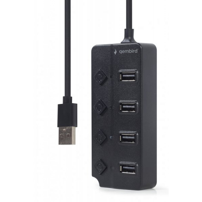 Хаб Gembird UHB-U2P4P-01 на 4 порти USB 2.0