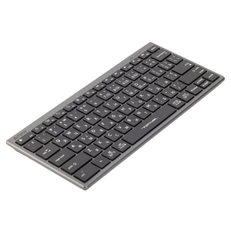 Клавіатура A4-Tech Fstyler FBX51C бездротовa, сіра