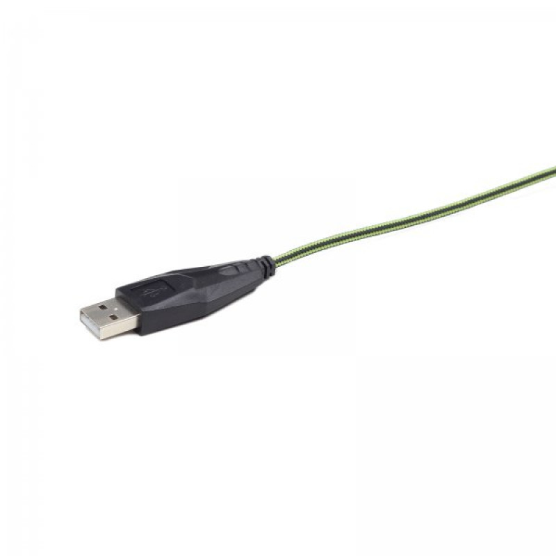 Ігрова миша Gembird MUSG-001-G, USB інтерфейс, зелений