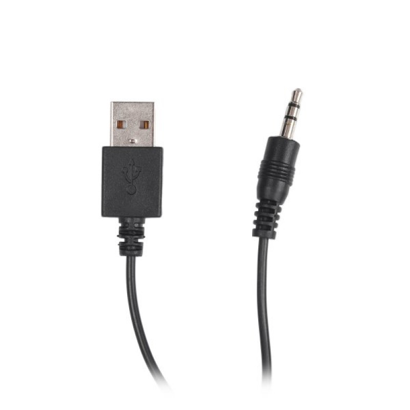 Колонки акустичні CSP-U002RGB USB живлення, RGB підсвічування, чорний