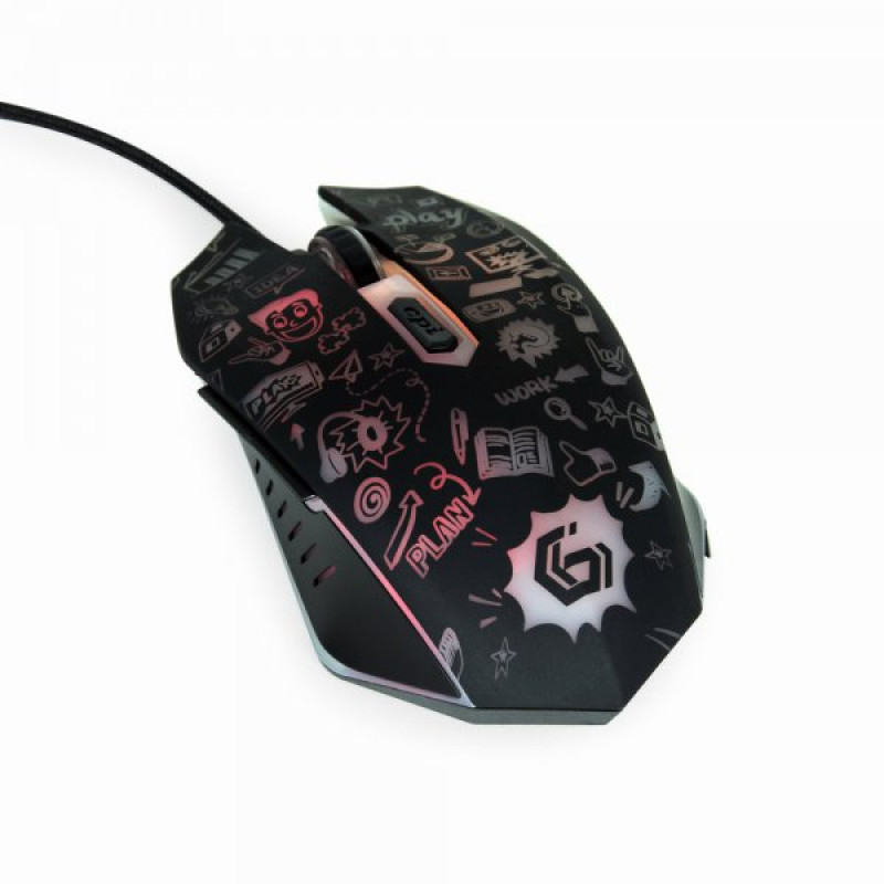 Миша MUS-6B-GRAFIX-01, USB інтерфейс, пiдсвiчування