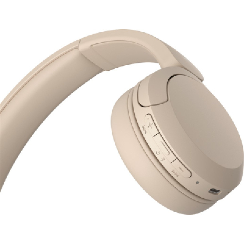 Навушники On-ear Sony BT 5.2, SBC, AAC, Wireless, Бежевий WHCH520C.CE7