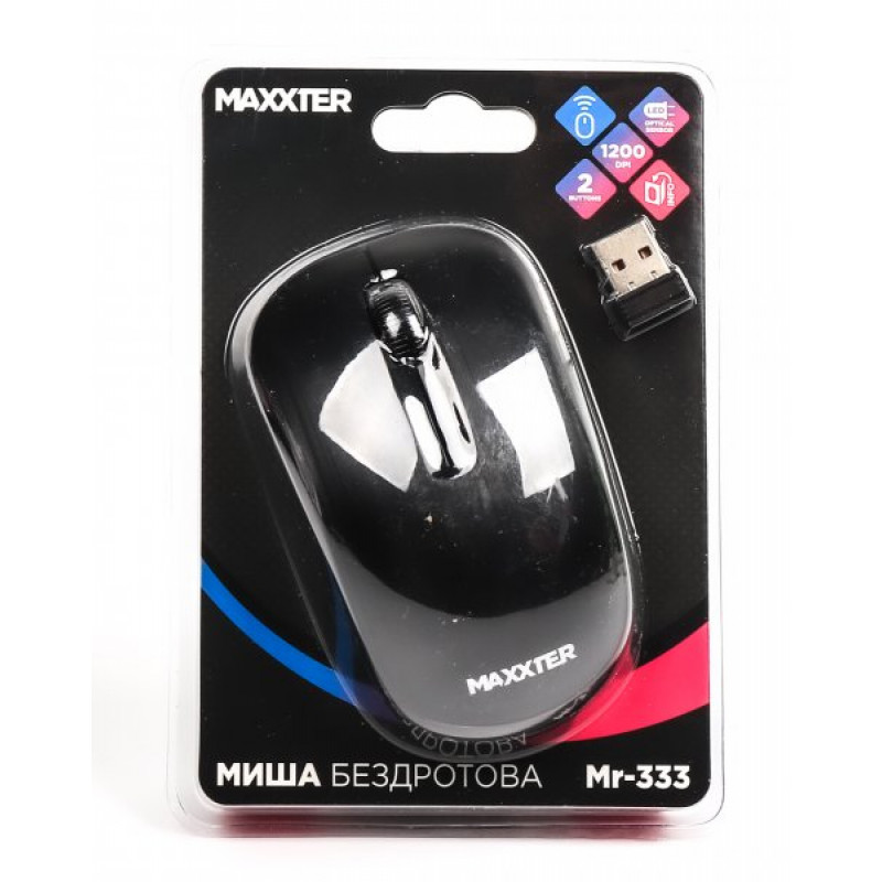 Мишка бездротова Maxxter Mr-333, чорна