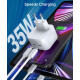 Мережевий зарядний пристрій Choetech Q5008-EU-WH, 2 USB-С