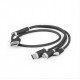 Зарядний кабель USB 3-в-1 Cablexpert, AM/Lightning/Micro/Type-C, 1.0 м. CC-USB2-AM31-1M