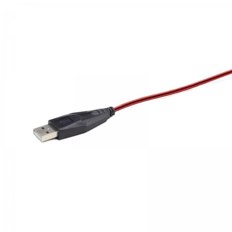 Ігрова миша Gembird MUSG-001-R, USB інтерфейс, червоний