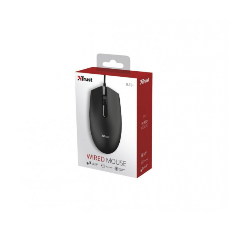 Миша Trust Basi USB Black
