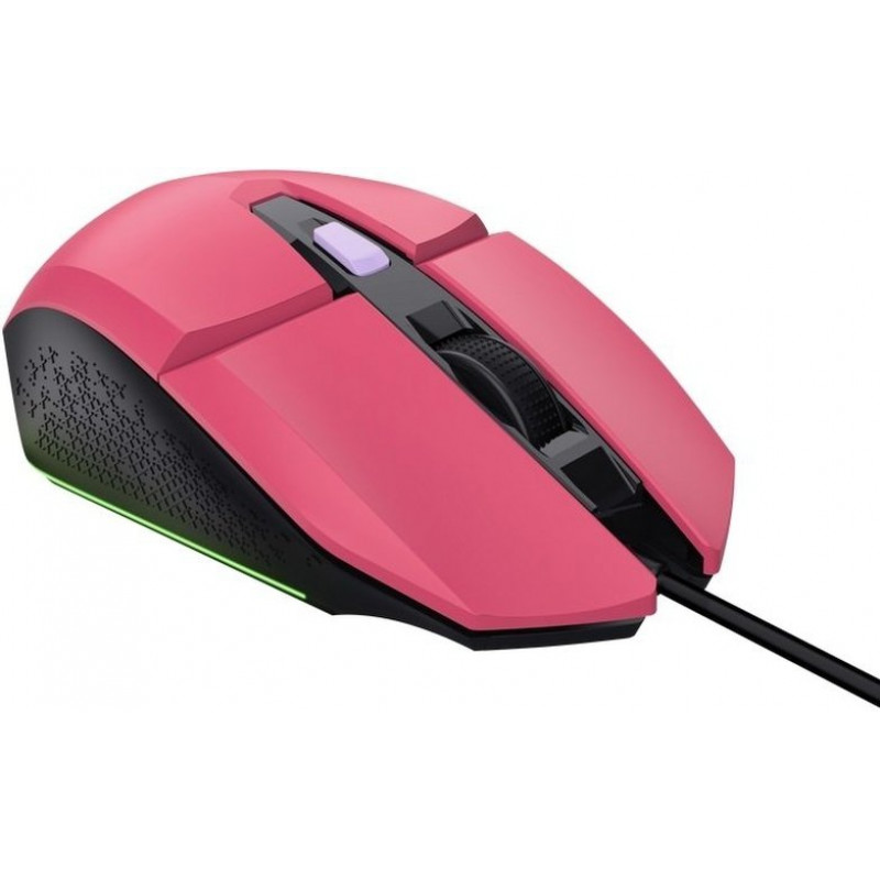 Миша Trust GXT 109 FELOX, RGB, USB-A, Рожевий 25068_TRUST